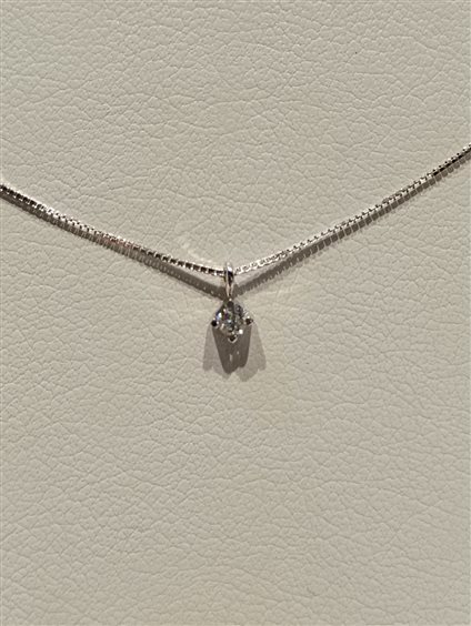 Collana Davite & Delucchi Donna CLASSIC LINE in Oro bianco Diamante 0.04 Ct CLNS1131104 - CLNS1131104